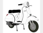 Detail nabídky - Volný čas: Samolepka s motivem skútru Vespa P200 E