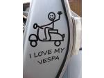 Klikněte pro detailní foto č. 1 - Volný čas: Samolepka s motivem "I love my Vespa"