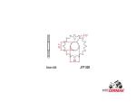Detail nabídky - Přední řetězové kolečko JTF520.15 zubů