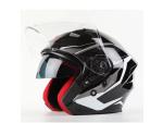 Klikněte pro detailní foto č. 3 - Přilby: Helma MAXX černo/bílá lesklá