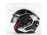 Klikněte pro detailní foto č. 4 - Přilby: Helma MAXX černo/bílá lesklá