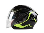 Klikněte pro detailní foto č. 2 - Přilby: Helma MAXX OF 868 černo/zelená lesklá