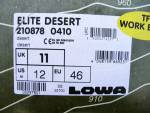 Klikněte pro detailní foto č. 4 - Boty: Pouštní Obuv LOWA Elite Desert