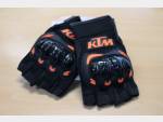 Detail nabídky - Rukavice: Sportovní krátké rukavice KTM černé s oranžovým motivem.
