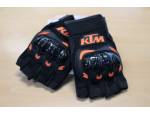 Klikněte pro detailní foto č. 1 - Rukavice: Sportovní krátké rukavice KTM černé s oranžovým motivem.